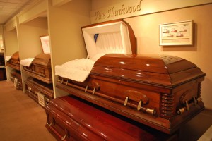 cherry wood coffin