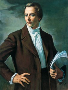 Gittins most famous painting of Joseph Smith.