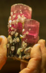 Gem's are a part of Robert's many collections. This watermelon tourmaline specimen was found in California.