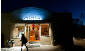 The Cucina exterior after dark. Cucina is located at 1026 E. 2nd Ave. 