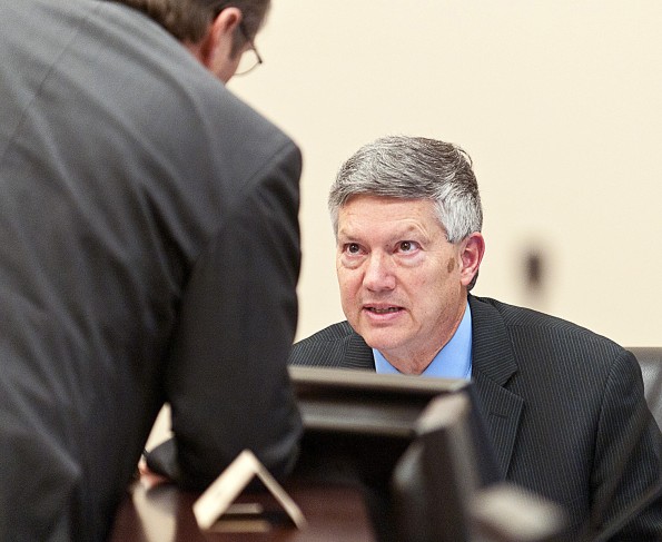 Sen. Wayne Harper, R-Taylorsville At Wednesday’s Senate Transportation Committee 12 February 2014 