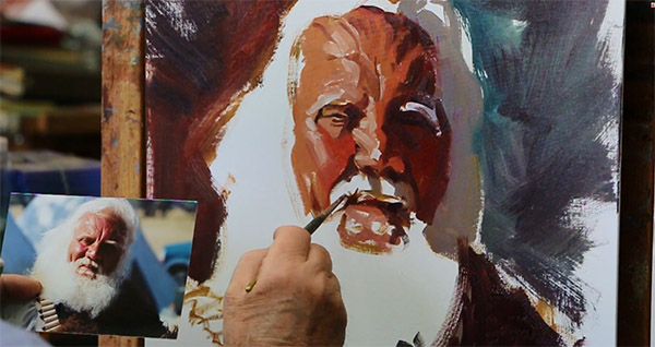 Master Oil Painter Glen Edwards demonstrates how it is done