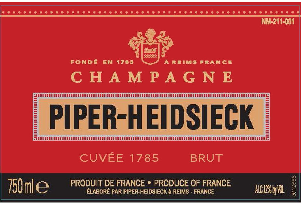 Wine o’ the Week:  Piper-Heidsieck Cuvee Brut Champagne