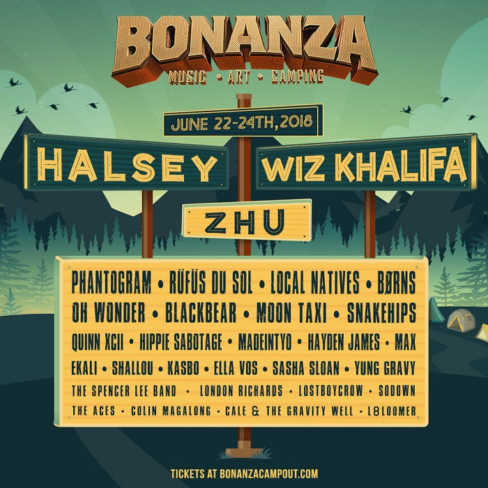 Bonanza Campout Releases Full Artist Lineup for 2018