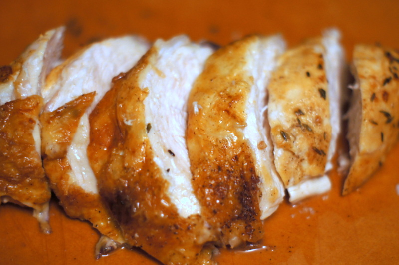 chicken breasts recipe - sliced roasted chicken breast