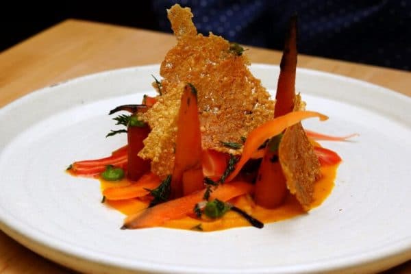 offers diners a vegan and gluten-free dish simply called “Carrots.”