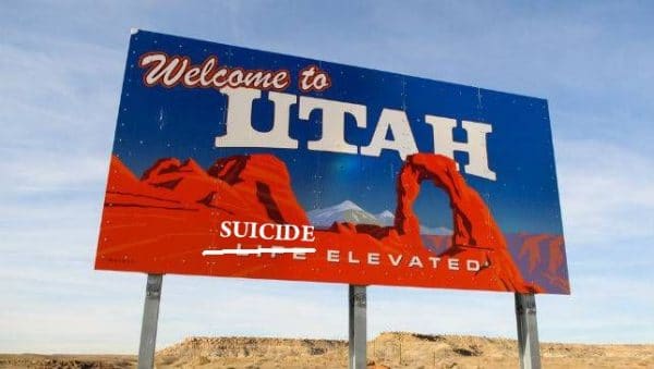 The teenage suicide rate is increasing in Utah