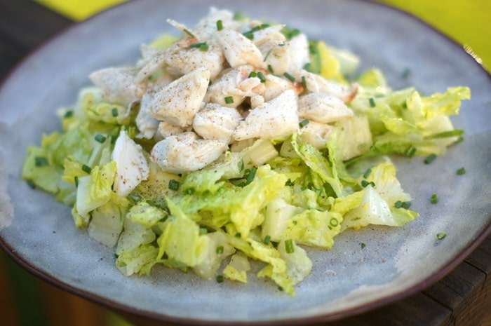 Scheff’s Table—delicious crab salad