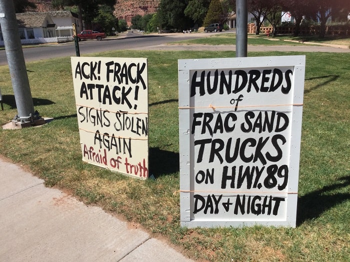Southern Red Sands Fracking Protests