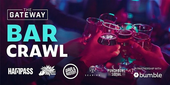 Valentine's Events Singles Awareness Day Bar Crawl @ The Gateway