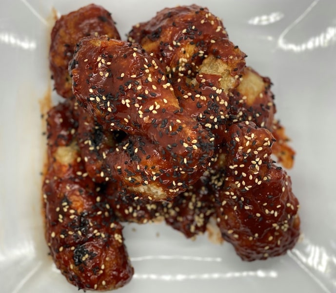 gluten free Twice-Fried Chicken with Gochujang
