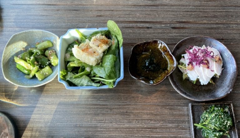 Nohm restaurant 1st Course: A Selection of Five Salads