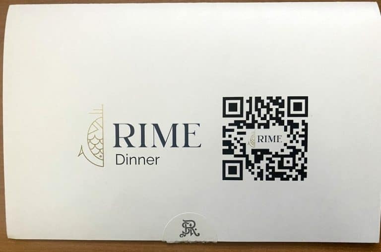 RIME- Disposable Interactive Menu & Wine List