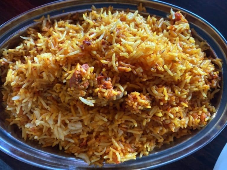 Chicken Tikka Biryani at Bombay Bites