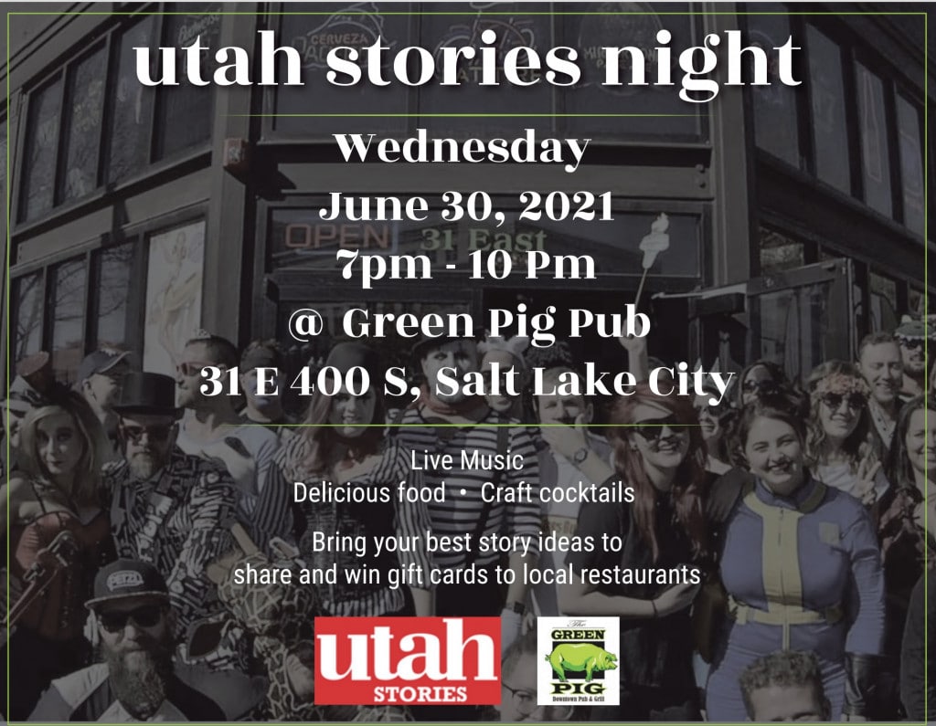 Utah Stories Night at Green Pig Pub