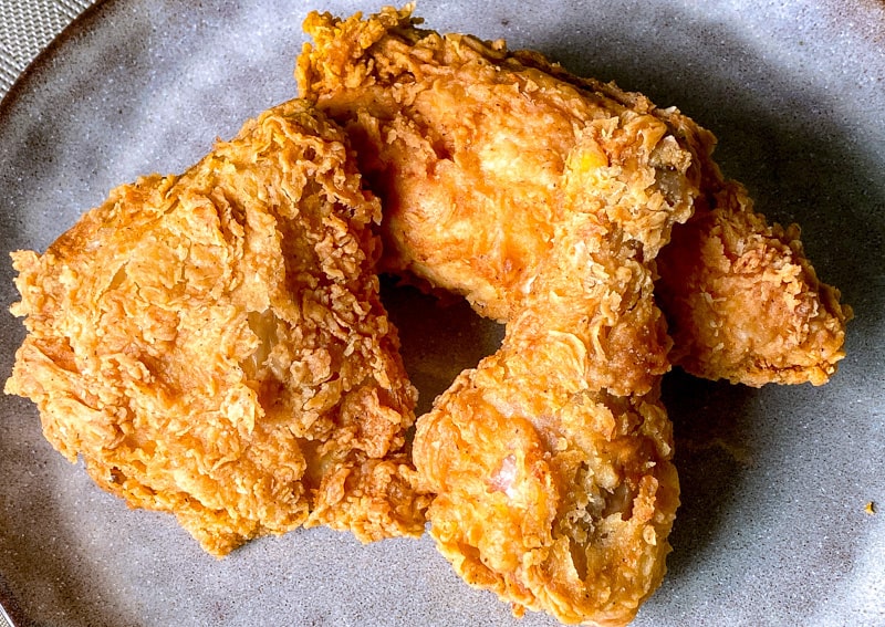 Fried chicken from Harmons.