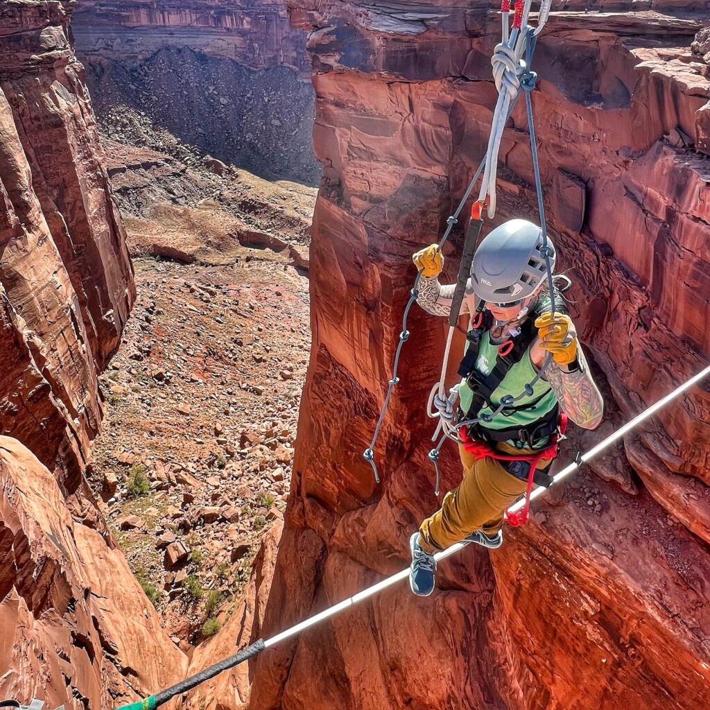 Faith Dickey: Empowering Highlining Experiences in Moab’s Breathtaking Landscape!