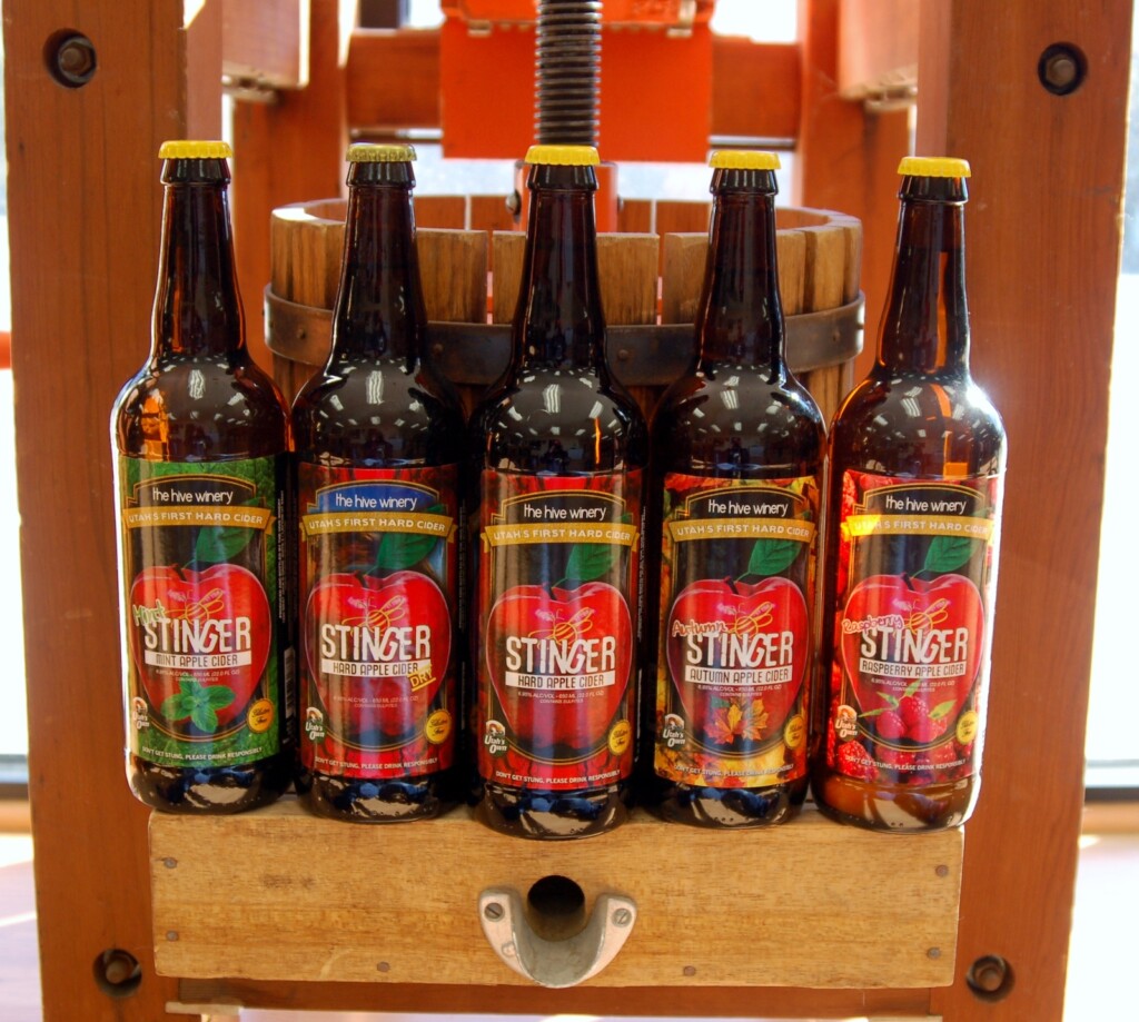 Hive Winery's selection of Ciders.