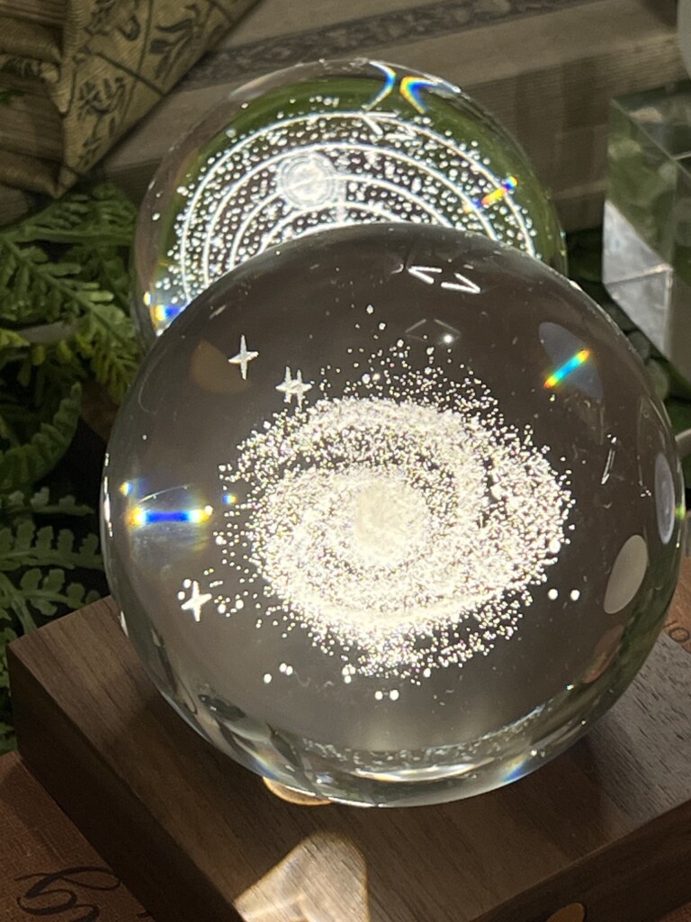 A light-up universe globe from Ward & Child - The Garden Store.