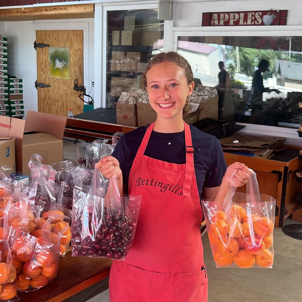 Pettingill's fruit stand sells produce from their farm along with local house-made products. Photo courtesy of Pettingill's Facebook Page.