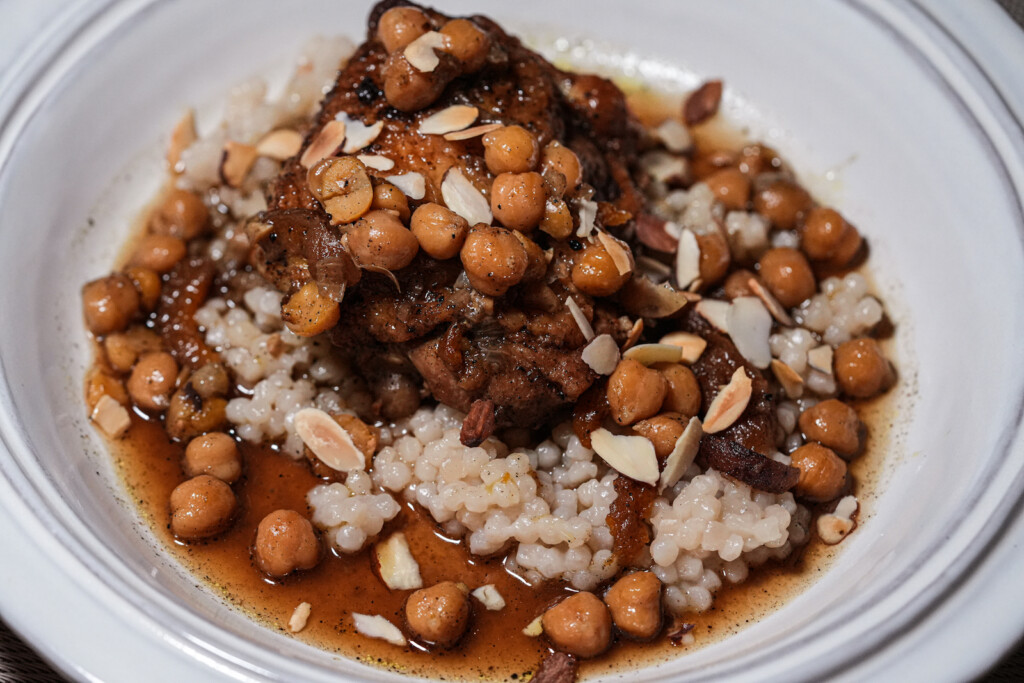 North African Chicken Tagine with Apricots and Chickpeas